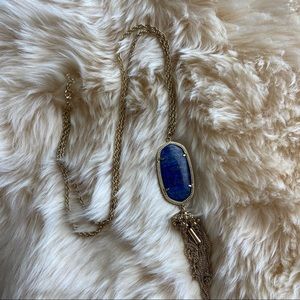 Kendra Scott Rayne necklace in gold and blue lapis